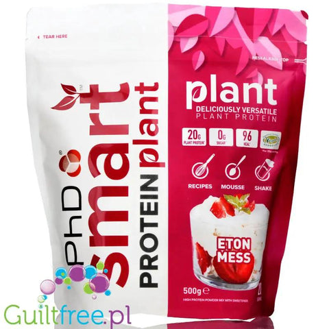 Phd Smart Plant Strawberry (Eton Mess) - wegańska odżywka białkowa, Truskawka & Bita Śmietana by PhD (phd-smart-protein-plant-eton-mess-weganska-odzywka-bialkowa)