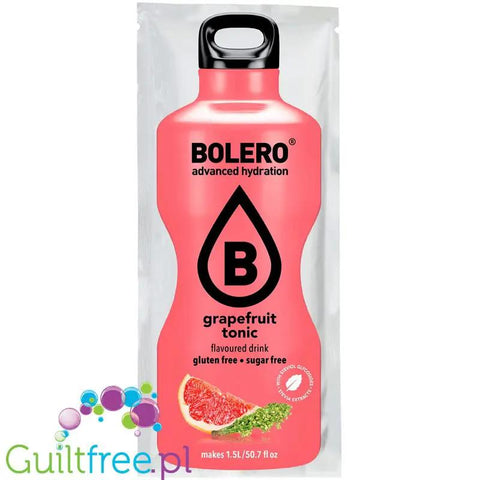 Bolero Drink Grapefruit Tonic - napój instant w saszetce ze stewią, na 1,5L by Bolero Drink (bolero-drink-grapefruit-tonic-napoj-instant-w-saszetce-ze-stewia-na-15l)