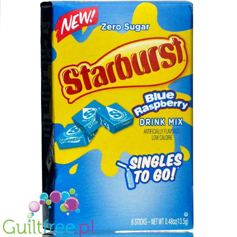 Starburst Blue Raspberry Singles to Go - saszetki bez cukru, napój instant, Malina by Starburst (starburst-lue-raspberry-singles-to-go-saszetki-bez-cukru-napoj-instant-malina)