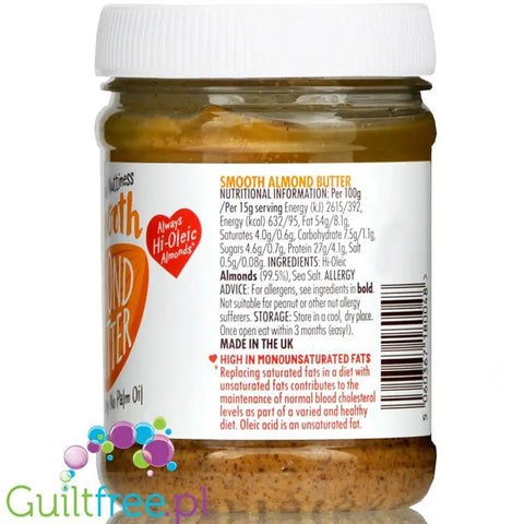 Pip & Nut Smooth Almond gładkie masło migdałowe by Pip & Nut (pip-nut-smooth-almond-gladkie-maslo-migdalowe)