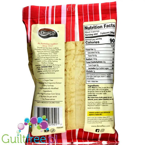 Darrell Lea Strawberry Liquorice truskawkowa lukrecja bez cukru, miękka by Darrell Lea (darrell-lea-strawberry-liquorice-miekka-lukrecja-do-zucia-bez-cukru)