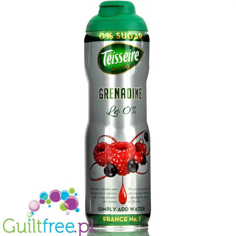 Teisseire 0% Grenadine - syrop bez dodatku cukru, Owoce Leśne, na 4,8L napoju by Teisseire (teisseire-0-grenadine-syrop-bez-dodatku-cukru-owoce-lesne-na-48l-napoju)