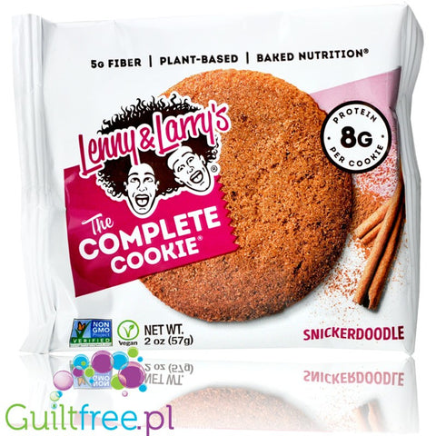 Lenny & Larry The Complete Cookie, Snickerdoodle - Wegańskie Ciacho Proteinowe, nowa wielkość by Lenny & Larry's (lenny-larry-the-complete-cookie-snickerdoodle-weganskie-ciacho-proteinowe)