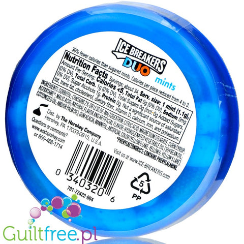 Ice Breakers Duo Orange Mints cukierki bez cukru Pomarańcza & Mięta, 2kcal by Ice Breakers (ice-breakers-duo-orange-mints-cukierki-bez-cukru-pomarancza-mieta-2kcal)
