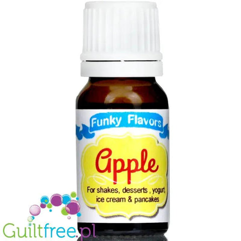 Funky Flavors Basic Apple 10ml - jabłkowe kropelki bez cukru, słodzików i kalorii by Funky Flavors (funky-flavors-apple-aromat-jablkowy-bez-cukru-i-tluszczu)