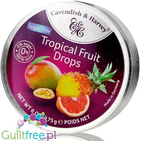 Cavendish & Harvey Tropical - landrynki bez cukru w metalowej puszce by Cavendish & Harvey (cavendish-harvey-tropical-landrynki-bez-cukru-w-metalowej-puszce)
