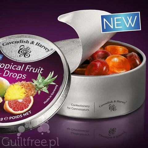 Cavendish & Harvey Tropical - landrynki bez cukru w metalowej puszce by Cavendish & Harvey (cavendish-harvey-tropical-landrynki-bez-cukru-w-metalowej-puszce)