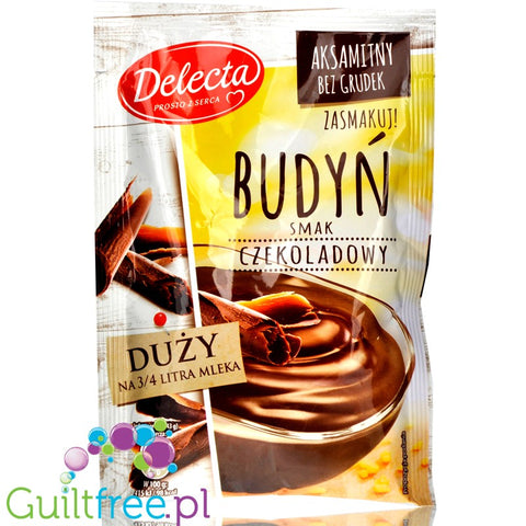 Delecta sugar free chocolate pudding without sweeteners