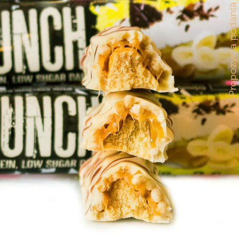 Warrior Crunch Banoffee Pie - baton 20g białka, Banan, Biała Czekolada & Karmel by Warrior Crunch (warrior-crunch-banoffe-pie-baton-20g-bialka-banan-biala-czekolada-maslo-orzechowe)