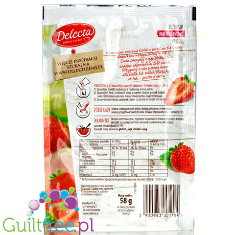 Delecta kisiel truskawkowy bez cukru z witaminą C by Bakalland & Delecta (delecta-kisiel-truskawkowy-bez-cukru)