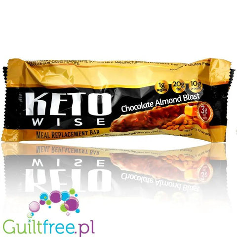Healthsmart Keto Wise Chocolate Almond Blast PUDEŁKO x 12 BATONÓW - ketogeniczny baton by HealthSmart Foods (healthsmart-keto-wise-chocolate-almond-blast-pudelko-x-12-batonow-ketogeniczny-baton)