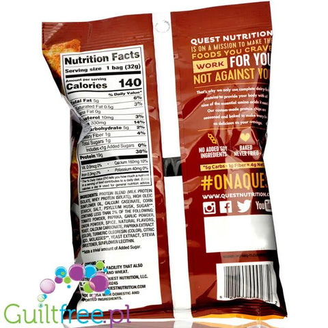 Quest Protein Chips - Proteinowe Chipsy, BBQ 21g białka by Quest Nutrition (quest-protein-chips-proteinowe-chipsy-bbq-21g-bialka)