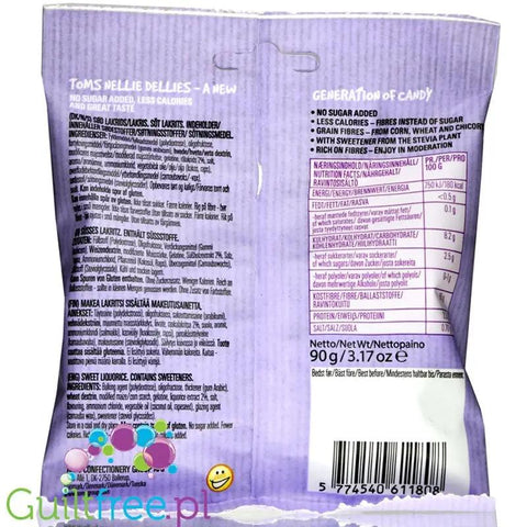 Nellie Dellies Stevia Sweet Liquorice - słodkie żelki lukrecjowe bez cukru i bez maltitolu by Nellie Dellies (nellie-dellies-sweet-liquorice-slodka-lukrecja-bez-cukru-ze-stewia)