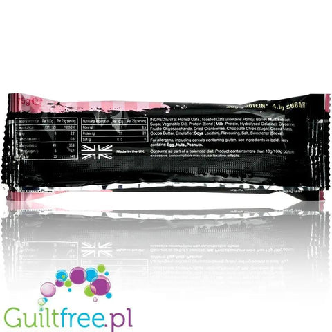 Warrior Raw Protein Flapjack White Chocolate Cranberry - owsiany baton proteinowy Biała Czekolada & Żurawina by Warrior Crunch (warrior-raw-protein-flapjack-white-chocolate-cranberry-owsiany-baton-proteinowy-biala-czekolada-zurawina)