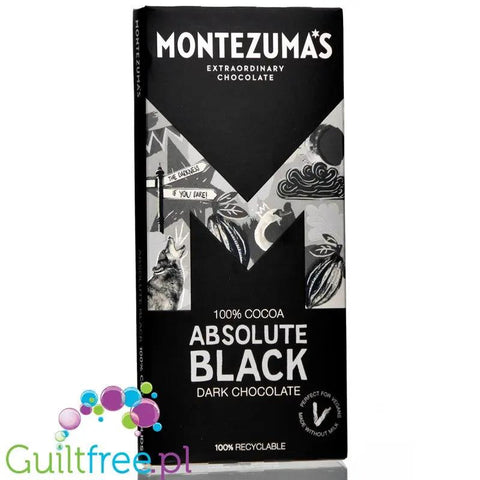 Montezuma's Absolute Black czekolada 100% kakao bez cukru i słodzików by Montezuma's (montezuma-s-absolute-black-czekolada-100-kakao-bez-cukru-i-slodzikow)