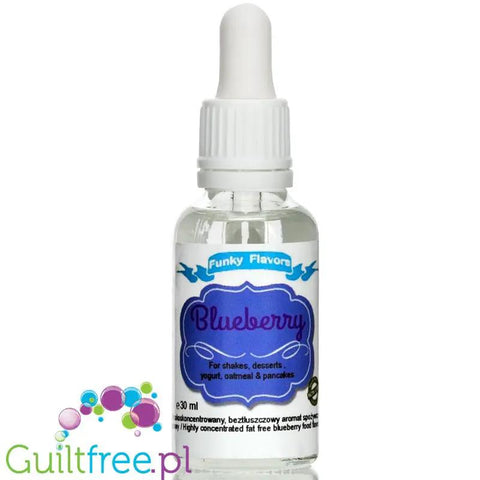 Funky Flavors Basic Blueberry 30ml - jagodowe kropelki aromatyczne bez cukru, słodzików i kcal by Funky Flavors (funky-flavors-blueberry-30ml-jagoda-aromat-bez-cukru-bez-tluszczu)