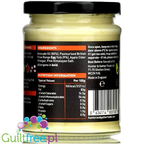 Hunter & Gather Avocado Mayo - keto majonez z awokado, 4 składnikowy by Hunter & Gather (hunter-gather-avocado-mayo-keto-majonez-z-awokado-4-skladnikowy)