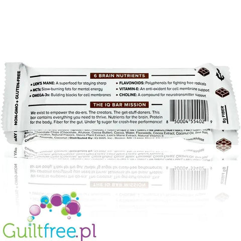 IQ Bar Chocolate Sea Salt - wegański keto baton białkowy z Lion's Mane (Czekolada & Sól Morska) by IQ Bar (iq-bar-chocolate-sea-salt-weganski-keto-baton-bialkowy-z-lion-s-mane-czekolada-sol-morska)