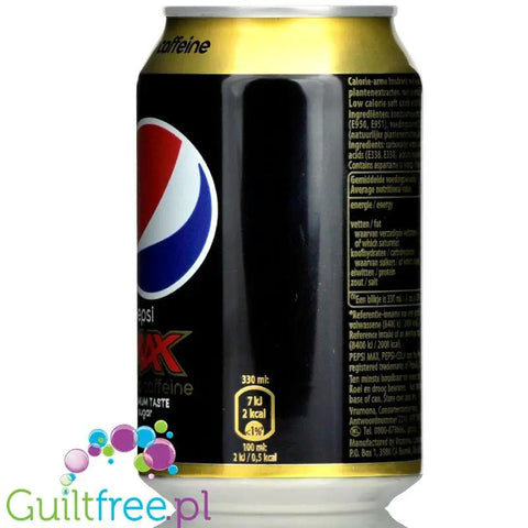 Pepsi Max bez kofeiny i bez cukru, puszka 330ml by Pepsi Max (pepsi-max-bez-kofeiny-i-bez-cukru-puszka-330ml)