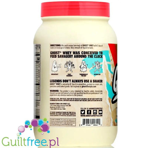 Ghost 100% Whey Peanut Butter Cereal Milk - odżywka białkowa z WPI, WPH i kompleksem enzymów by Ghost (ghost-100-whey-907g-peanut-butter-cereal-milk)