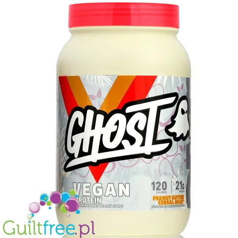 Ghost Vegan Protein Peanut Butter Cereal Milk - wegańska odżywka białkowa bez soi i glutenu by Ghost (ghost-vegan-protein-peanut-butter-cereal-milk-weganska-odzywka-bialkowa-bez-soi-i-glutenu)