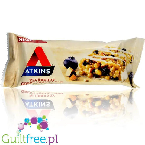 Atkins Meal Blueberry Greek Yogurt baton białkowy bez maltitolu, pudełko x 5 batonów by Atkins (atkins-meal-blueberry-greek-yogurt-baton-bialkowy-z-maslem-migdalowym-i-pekanami-pudelko-x-5-batonow)