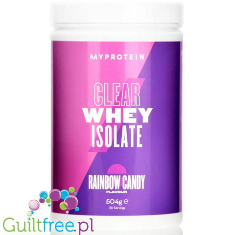 MyProtein Clear Whey Isolate Rainbow Candy - hydrolizat smakowy, odżywka 20g białka w 90kcal by My Protein (myprotein-clear-whey-isolate-rainbow-candy)