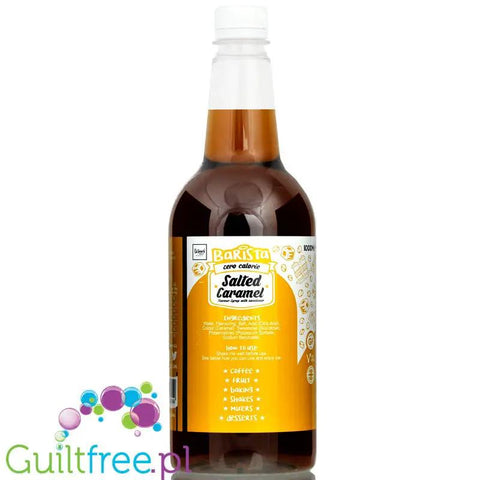 Skinny Food Barista Salted Caramel 1L - syrop zero kalorii do kawy, bez cukru by Skinny Food (skinny-food-co-barista-zero-calorie-coffee-syrup-1l-salted-caramel)