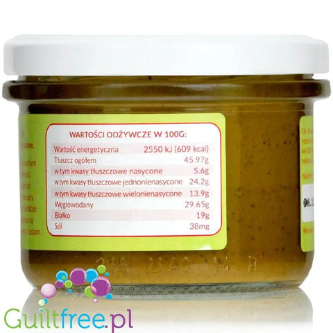 Krukam pasta pistacjowa 100%, masło z prażonych pistacji niesolone by KruKam (krukam-pasta-pistacjowa-100)