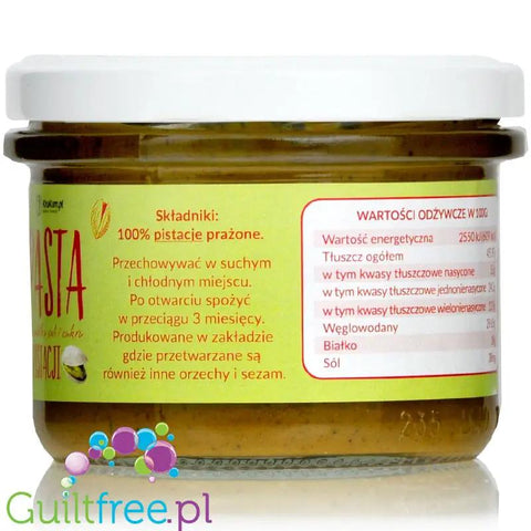 Krukam pasta pistacjowa 100%, masło z prażonych pistacji niesolone by KruKam (krukam-pasta-pistacjowa-100)