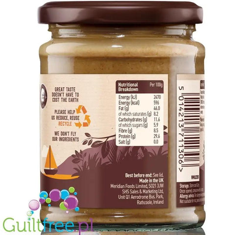 Meridian Peanut Smooth - czyste masło orzechowe 100%, gładkie, bez cukru i soli by Meridian (meridian-peanut-smooth-czyste-maslo-orzechowe-100-gladkie-bez-cukru-i-soli)