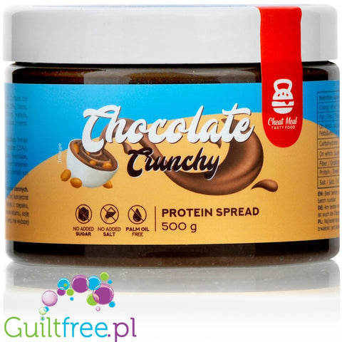 Cheat Meal Protein Spread Chocolate Crunchy - krem proteinowy bez cukru by Cheat Meal Nutrition (cheat-meal-protein-spread-chocolate-crunchy-krem-proteinowy-bez-cukru)