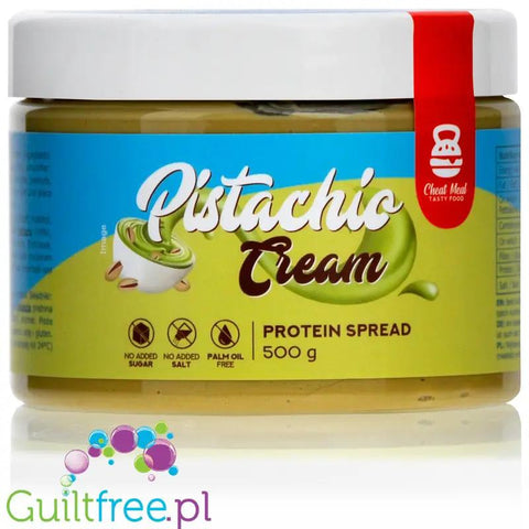 Cheat Meal Protein Spread Pistachio - pistacjowy krem wysokobiałkowy bez cukru by Cheat Meal Nutrition (cheat-meal-protein-spread-pistachio-krem-wysokobialkowy-bez-cukru)