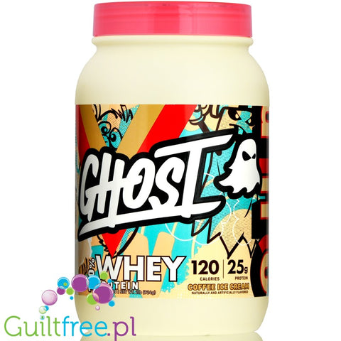 Ghost 100% Whey Coffee Ice Cream - odżywka białkowa z WPI, WPH i kompleksem enzymów by Ghost (ghost-100-whey-coffee-ice-cream-odzywka-bialkowa-z-wpi-wph-i-kompleksem-enzymow)