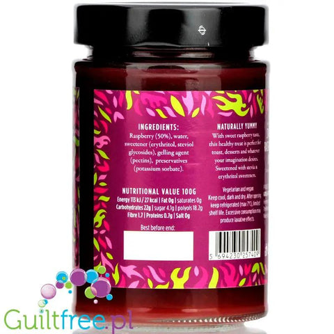 Good Good Keto Raspberry - dżem malinowy bez cukru, tylko 27kcal w 100g by Good Good Keto (good-good-keto-raspberry-dzem-malinowy-bez-cukru-tylko-20kcal-w-100g)