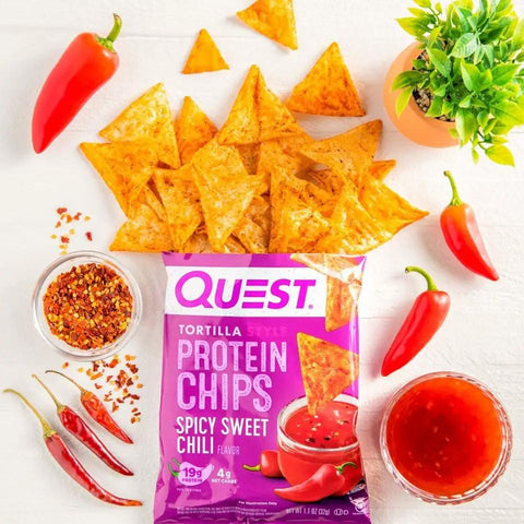 Quest Tortilla Chips, Spicy Sweet Chili - chipsy proteinowe 19g białka by Quest Nutrition (quest-tortilla-chips-spicy-sweet-chili-chipsy-proteinowe-19g-bialka)