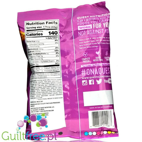 Quest Tortilla Chips, Spicy Sweet Chili - chipsy proteinowe 19g białka by Quest Nutrition (quest-tortilla-chips-spicy-sweet-chili-chipsy-proteinowe-19g-bialka)