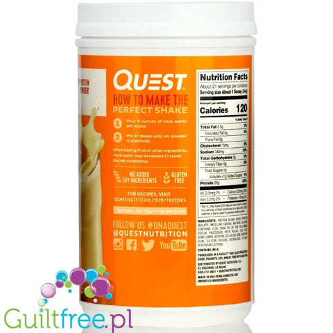Quest Protein Powder, Salted Caramel - Mieszanka Białkowa Solony Karmel by Quest Nutrition (quest-protein-powder-salted-caramel)