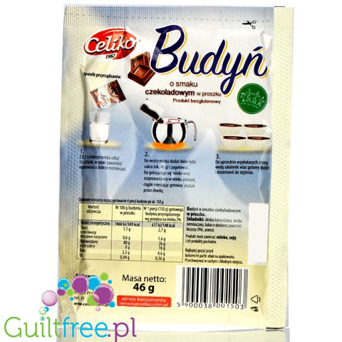 Celiko Czekolada, bezglutenowy budyń bez cukru i bez słodzików by Celiko (celiko-czekolada-bezglutenowy-budyn-bez-cukru-i-bez-slodzikow)