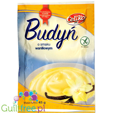 Celiko Wanilia, bezglutenowy budyń bez cukru i bez słodzików by Celiko (celiko-wanilia-bezglutenowy-budyn-bez-cukru-i-bez-slodzikow)