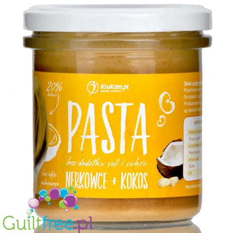 Krukam pasta z nerkowców z kokosem bez dodatku cukru by KruKam (krukam-pasta-z-nerkowcow-z-kokosem-300g)