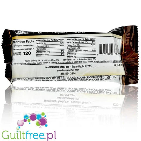 Healthsmart Keto Wise Fat Bombs Cookies N Cream - keto czekoladki z masą ciasteczkową by HealthSmart Foods (healthsmart-keto-wise-fat-bombs-cookies-n-cream)