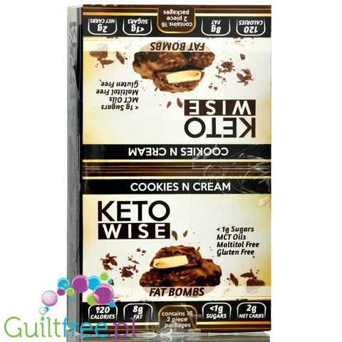 Healthsmart Keto Wise Fat Bombs Cookies N Cream, PUDEŁKO 16szr by HealthSmart Foods (healthsmart-keto-wise-fat-bombs-cookies-n-cream-pudelko-16szr)
