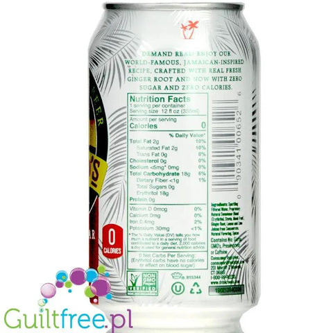 Reed's Zero Sugar Craft Ginger Beer Extra - piwo imbirowe bez cukru ze świeżym imbirem by Reed's (reed-s-zero-sugar-craft-ginger-beer-extra-piwo-imbirowe-bez-cukru)