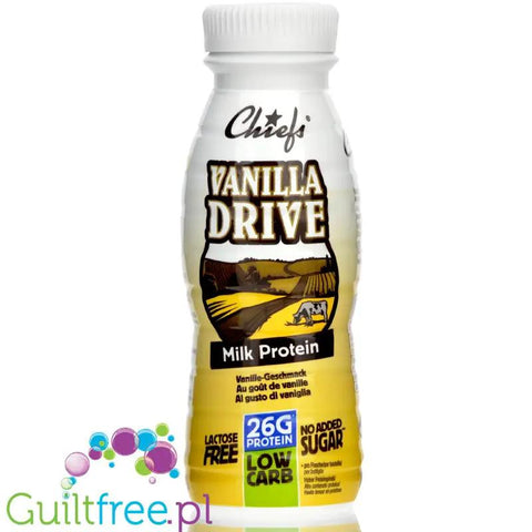 Chiefs Milk Protein Shake Vanilla Drive- shake proteinowy RTD bez laktozy, 26g białka 170kcal by Chiefs (chiefs-milk-protein-shake-vanilla-drive)