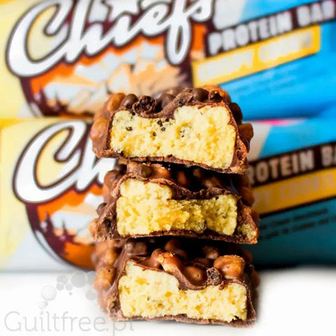 Chiefs Protein Bar Crispy Cookie - baton proteinowy, Ciasteczko & Mleczna Czekolada,20g białka & 200kcal by Chiefs (chiefs-protein-bar-crispy-cookie)