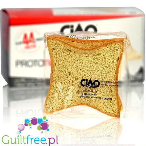 Ciao Carb Stage 1, High Protein ProtoToast - chrupkie tosty proteinowe 44g białka & 24g błonnika by Ciao Carb (prototosty-tosty-proteinowe-44g-bialka-28g-blonnik)