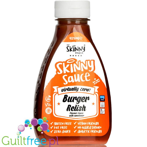 Skinny Food Burger Relish - ziołowy sos pomidorowy do burgerów, bez tłuszczu by Skinny Food (skinny-food-burger-relish-ziolowy-sos-pomidorowy-do-burgerow-bez-tluszczu)