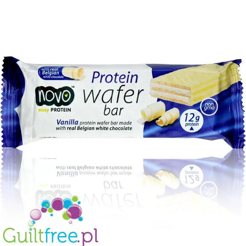Novo Foods Wafer Vanilla - wafelek proteinowy, Wanilia & Śmietanka by Novo Easy Protein (Protein Bites) (novo-foods-wafer-vanilla-wafelek-proteinowy-wanilia-smietanka)