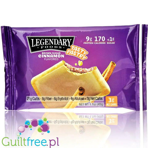 Legendary Foods Tasty Pastry Brown Sugar Cinnamon - nadziewane ciacho na ciepło bez cukru, jak Pop Tarts by Legendary Foods (legendary-foods-tasty-pastry-brown-sugar-cinnamon-jak-pop-tarts)